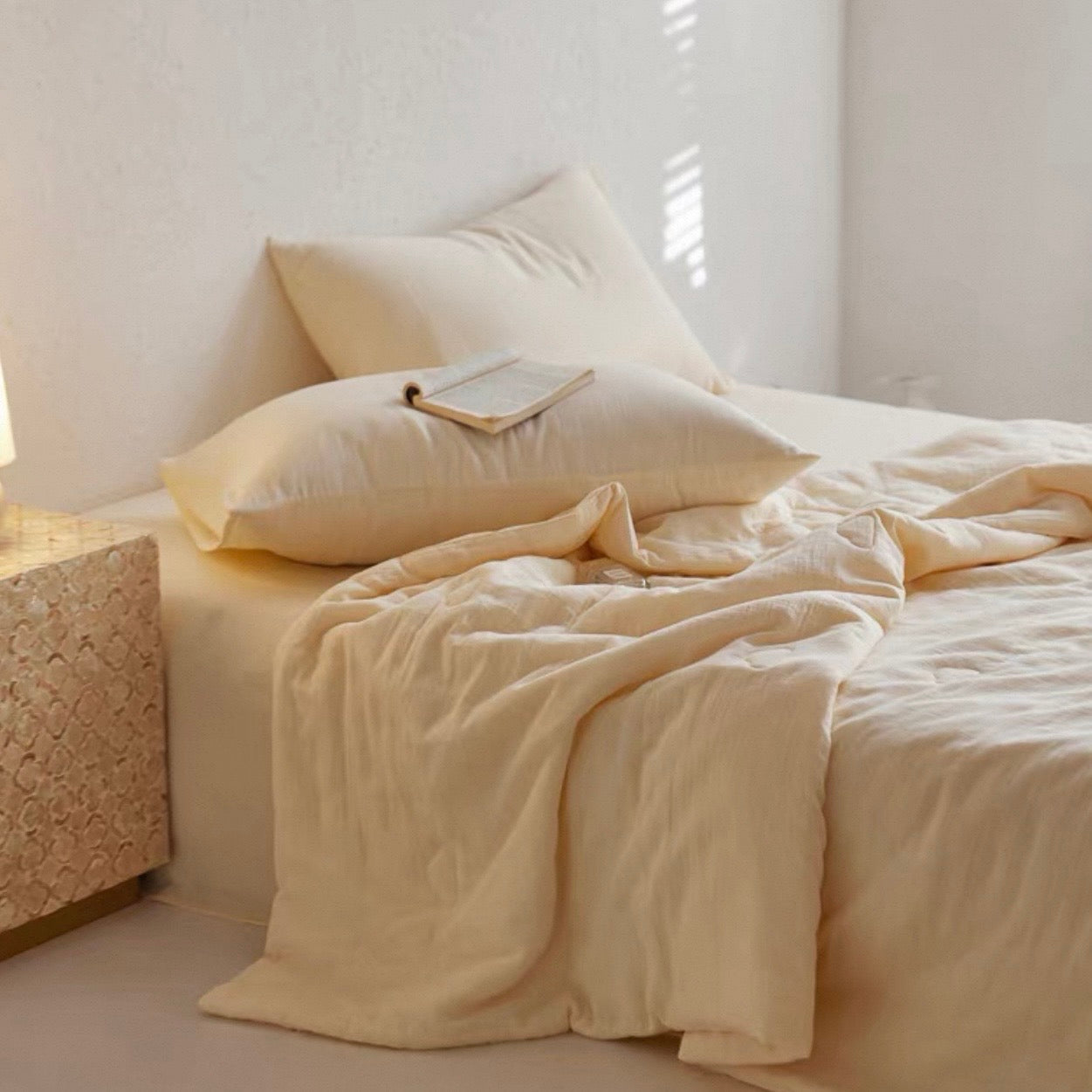 pastel cloud quilt & pillow sheets set (5colors)