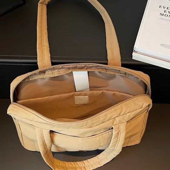 Multi-Pocket Puffy Tote PC bag (7colors)