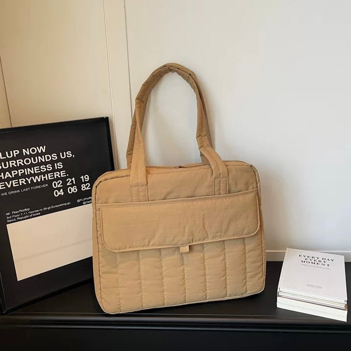 Multi-Pocket Puffy Tote PC bag (7colors)