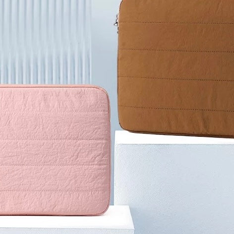 Quilted Puffy Simple PC bag (4colors)