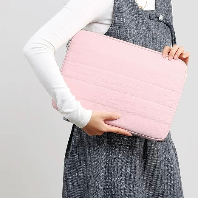 Quilted Puffy Simple PC bag (4colors)