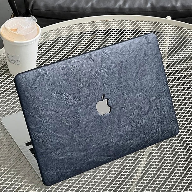 Leather-Texture Hard Shell MacBook Case (2colors)