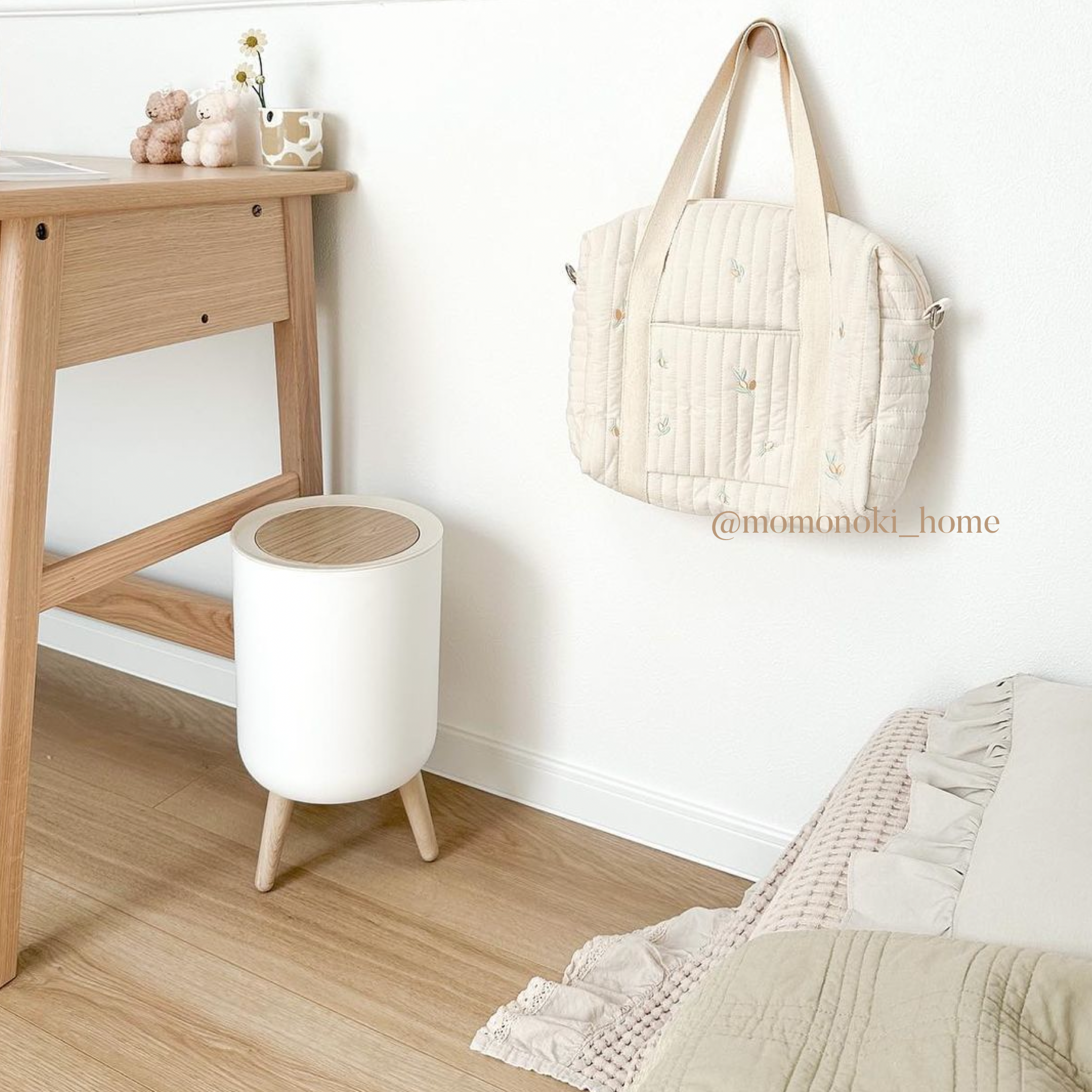 【大人気】3design quilting cotton bag