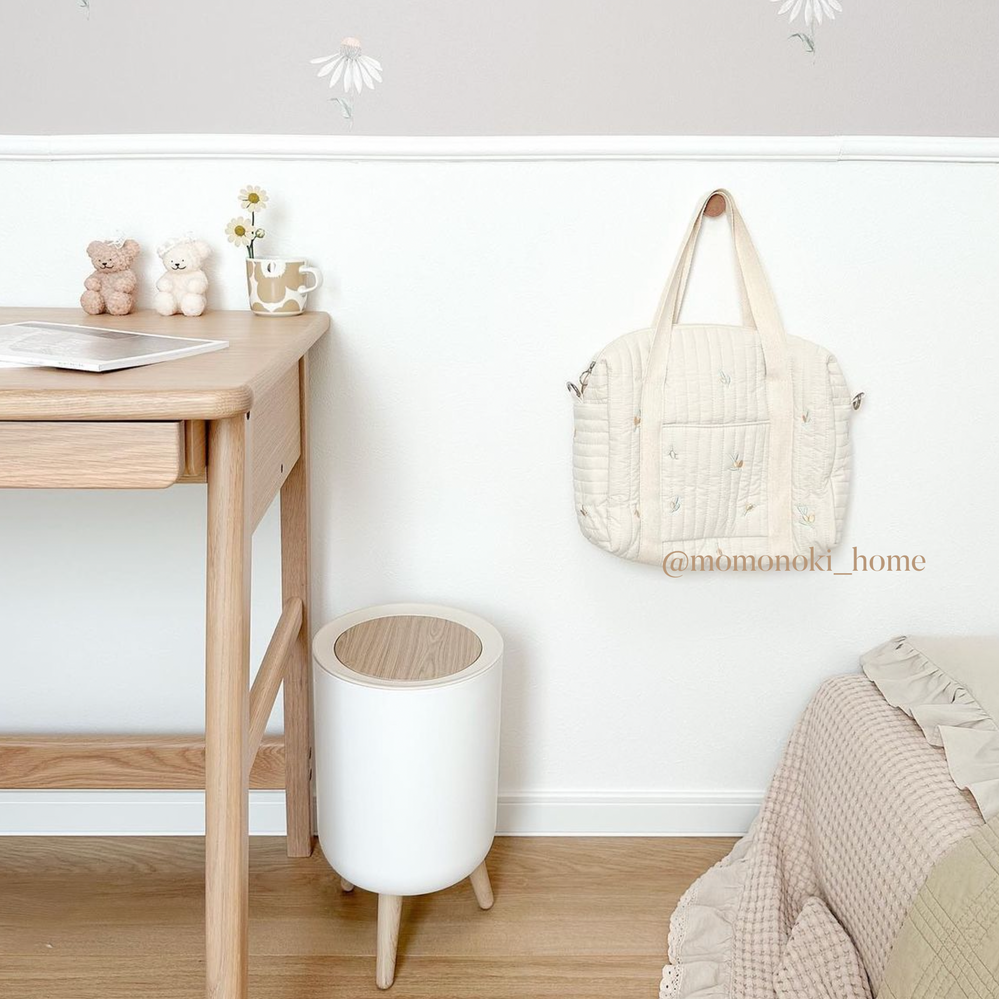 【大人気】3design quilting cotton bag