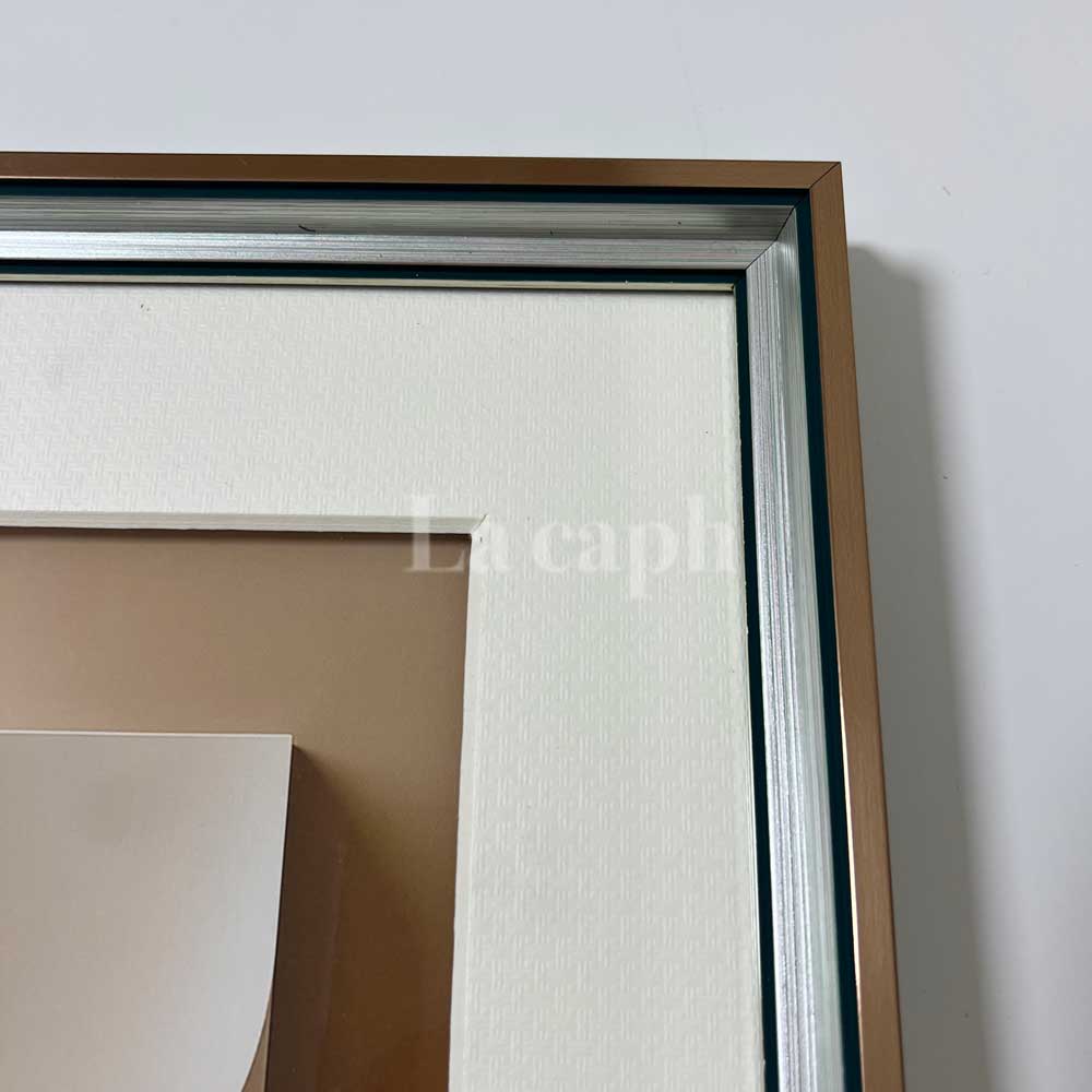 【即納】gold cube poster & gold frame SET (41×51cm)