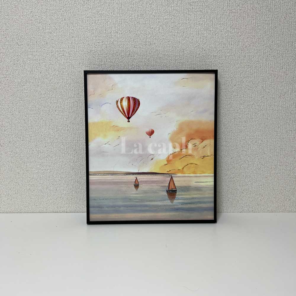 【即納】sunset glitter poster & frame SET (31×36cm)