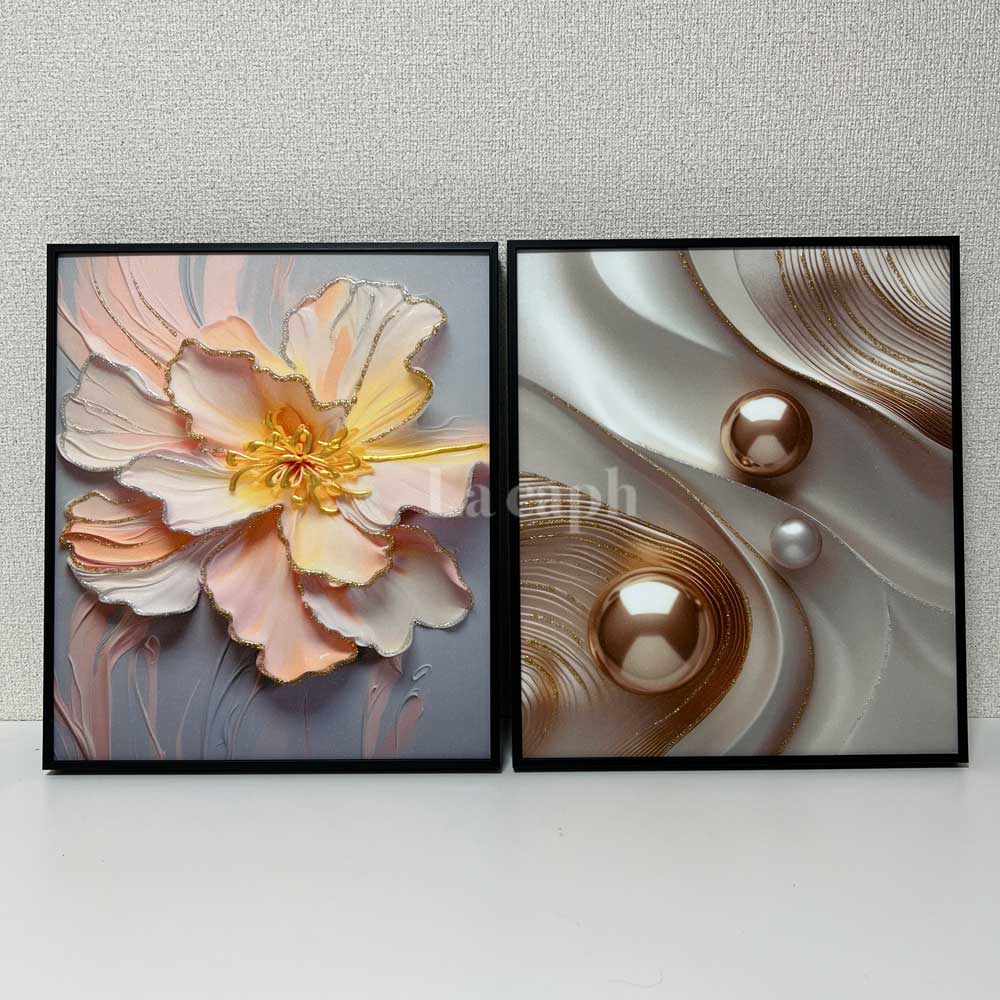 【即納】pearl glitter poster & frame SET (31×36cm)