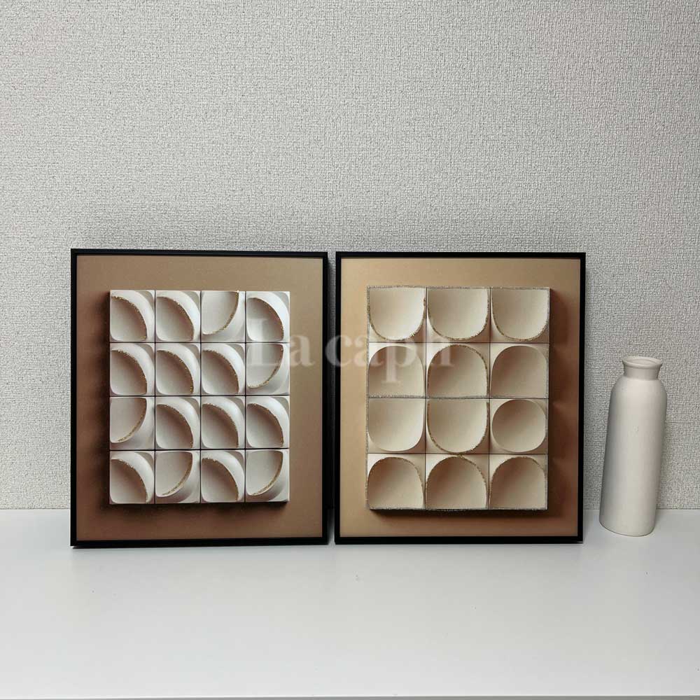 【即納】white cube glitter poster & frame SET (31×36cm)