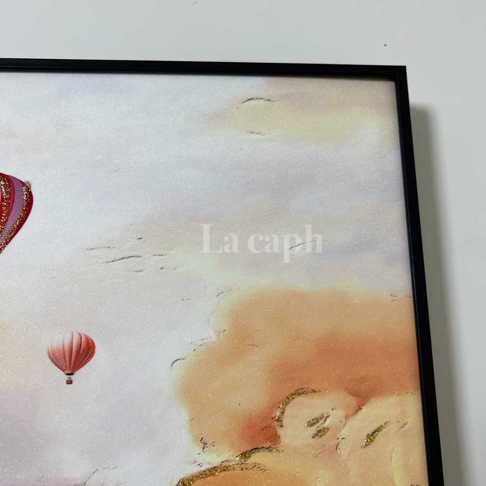 【即納】sunset glitter poster & frame SET (31×36cm)