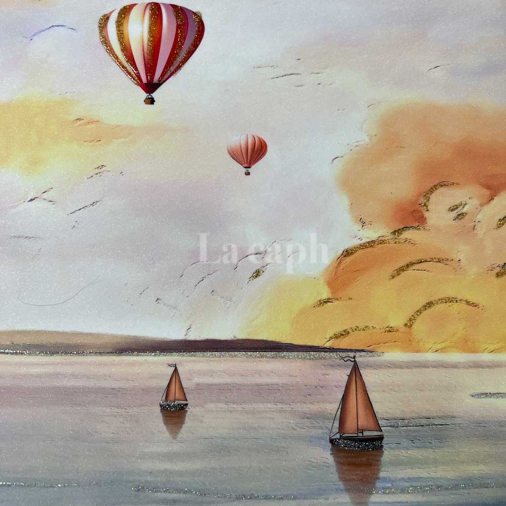 【即納】sunset glitter poster & frame SET (31×36cm)