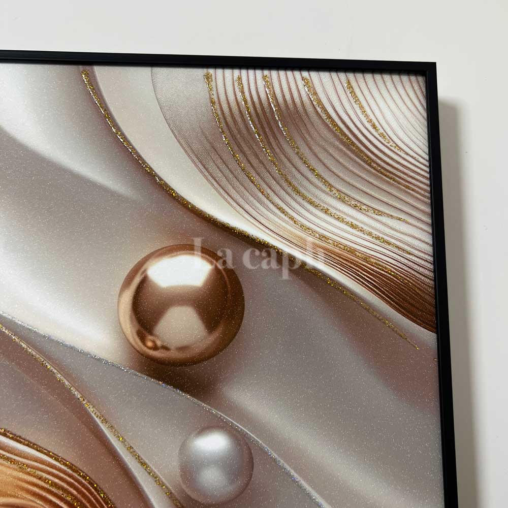 【即納】pearl glitter poster & frame SET (31×36cm)