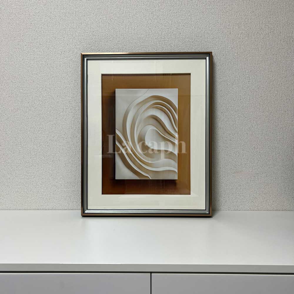 【即納】wave poster & gold frame SET (41×51cm)