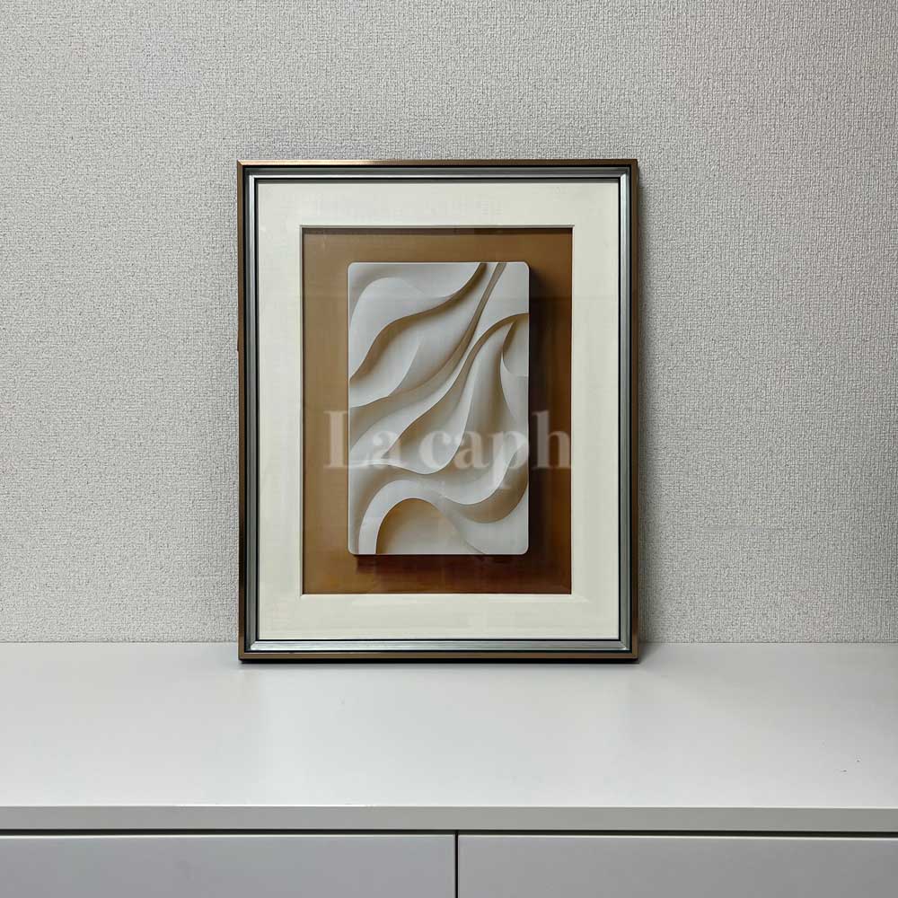 【即納】textured poster & gold frame SET (41×51cm)