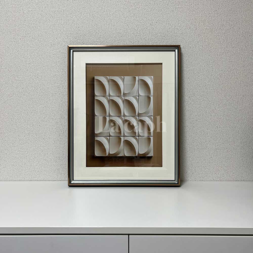 【即納】white cube poster & gold frame SET (41×51cm)