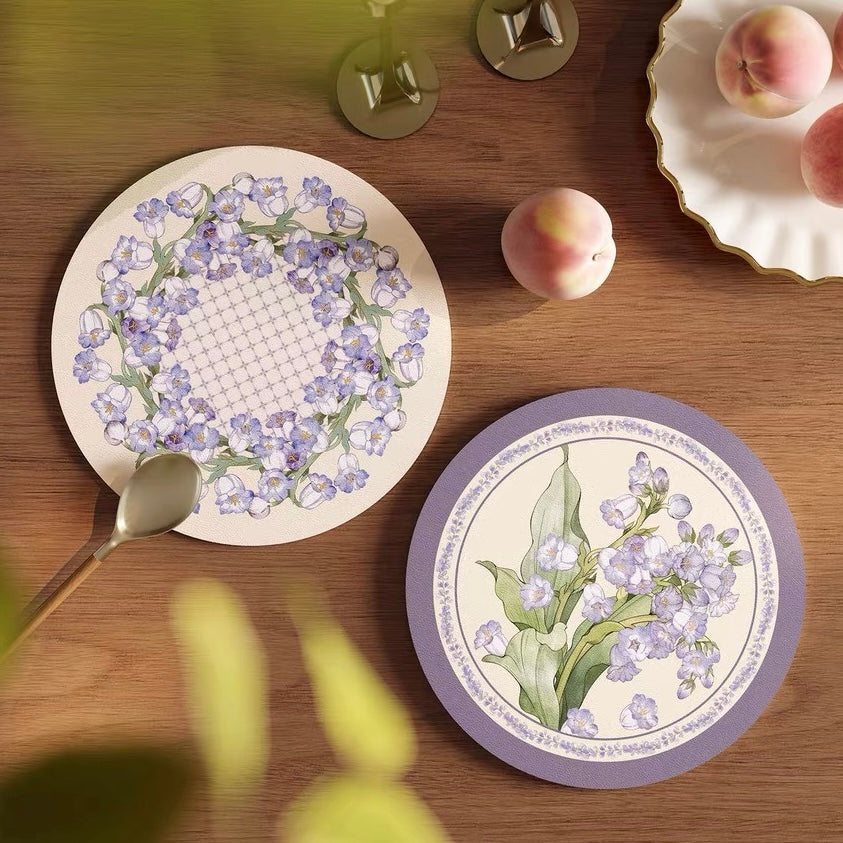 Purple Campanula coaster