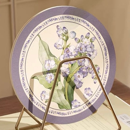 Purple Campanula coaster