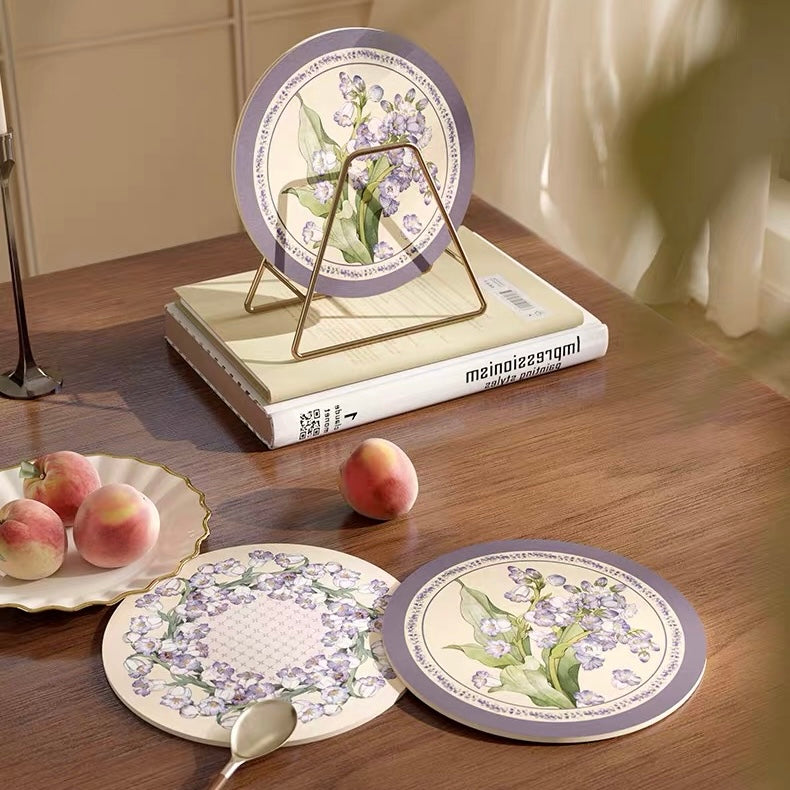 Purple Campanula coaster