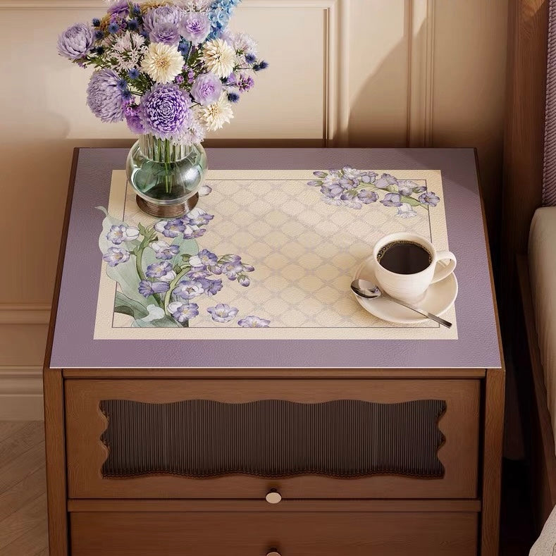Purple Campanula shelf mat