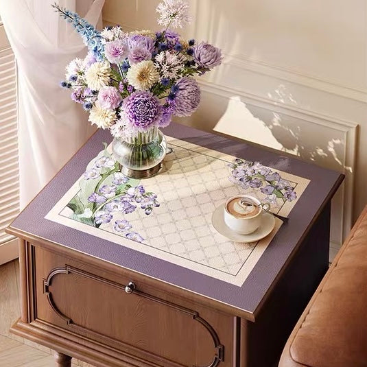 Purple Campanula shelf mat