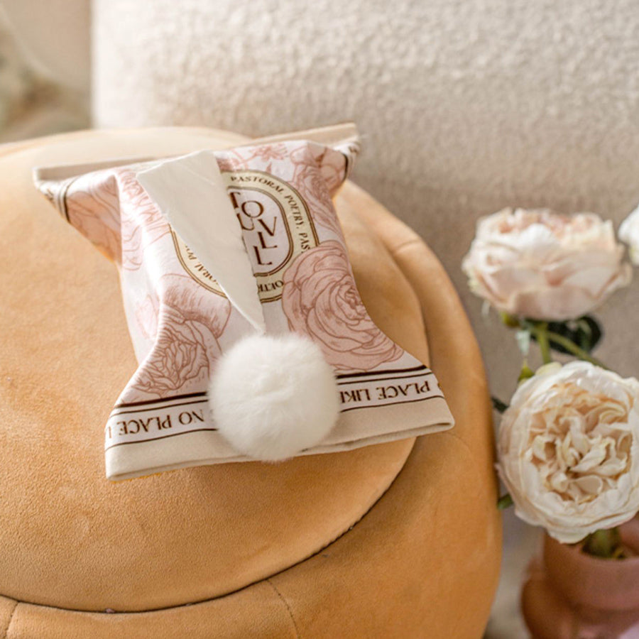 2design pink rose tissue case