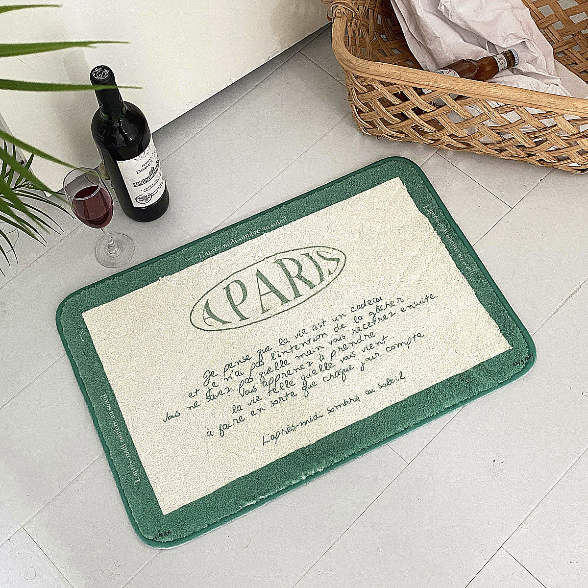 【即納】4design paris letter mini mat