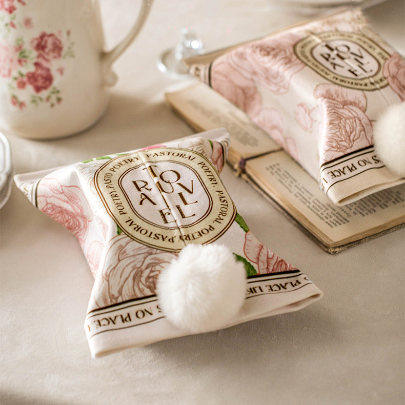 2design pink rose tissue case