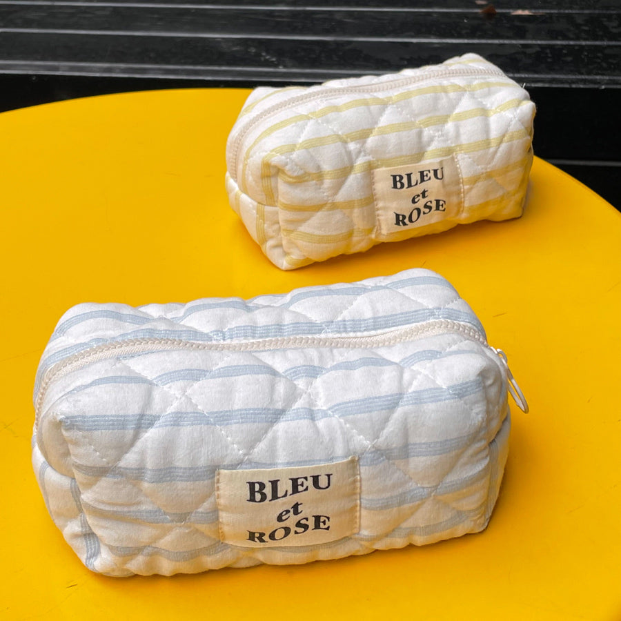 4color pastel border pouch