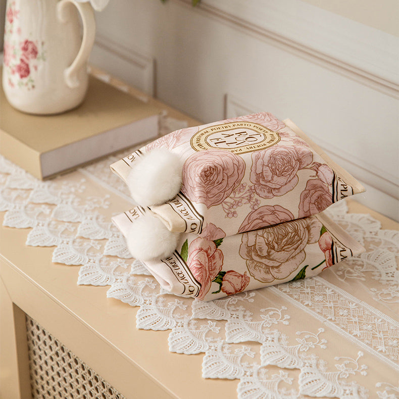 2design pink rose tissue case