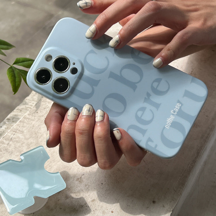 blue puzzle iPhone case