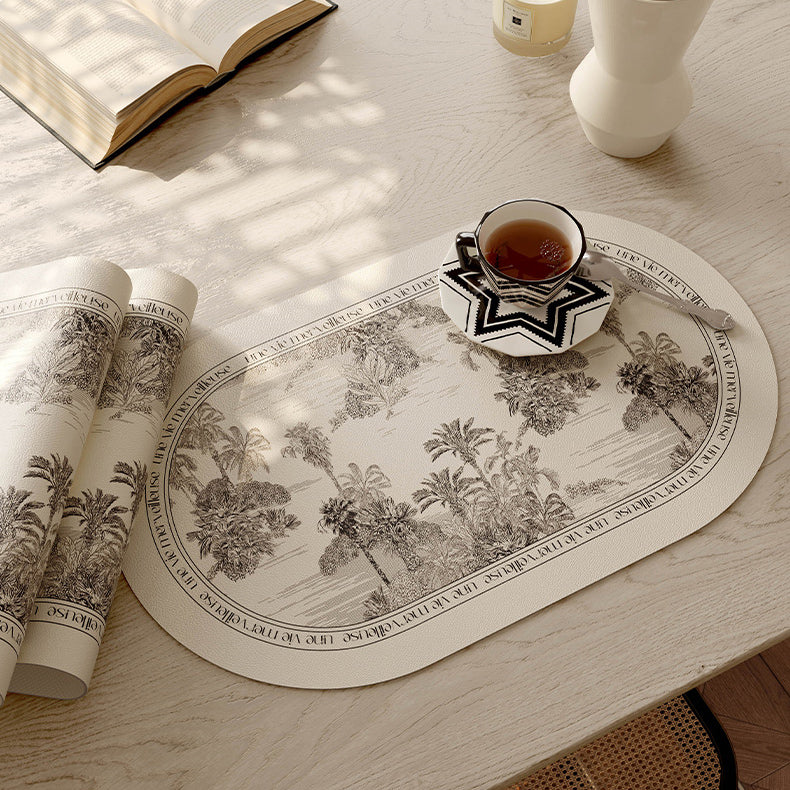 black glorious tree place mat