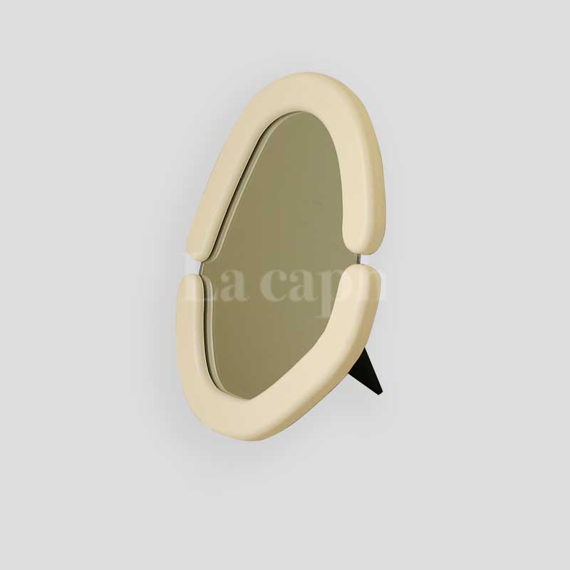 wood edge mirror