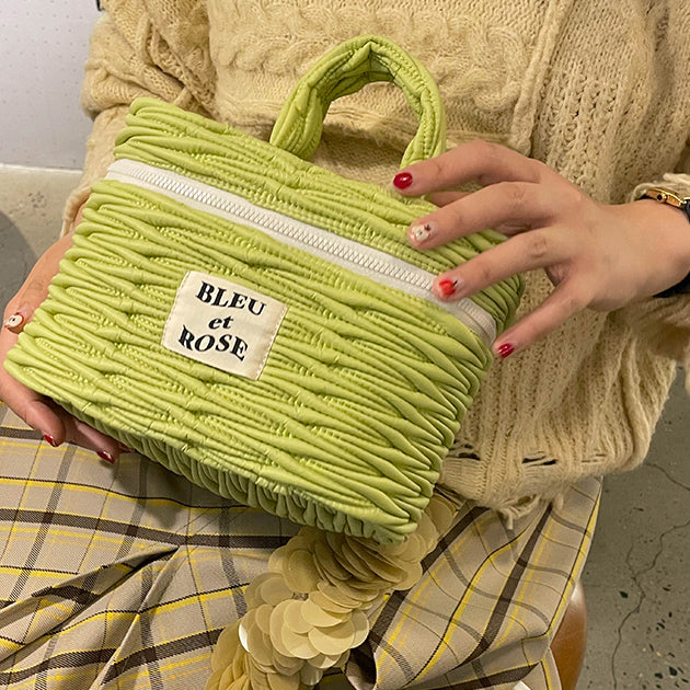 2color fine stitch pouch