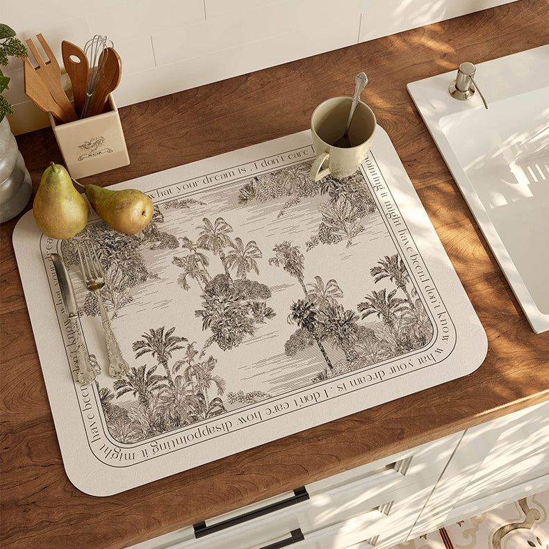 black glorious tree sink mat