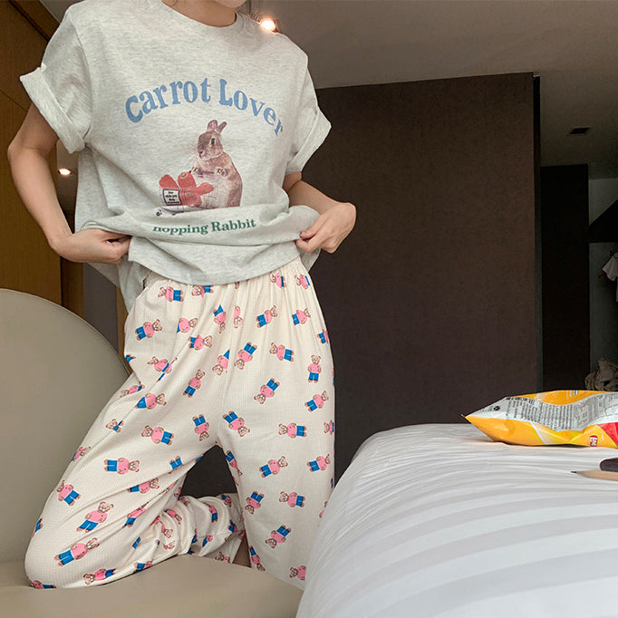 animal print roomwear