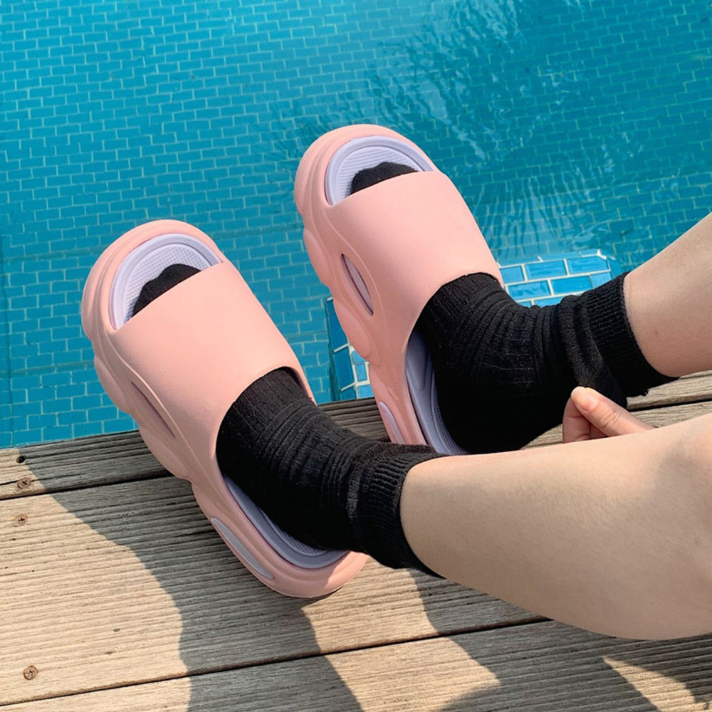 4color air cushion rubber room shoes