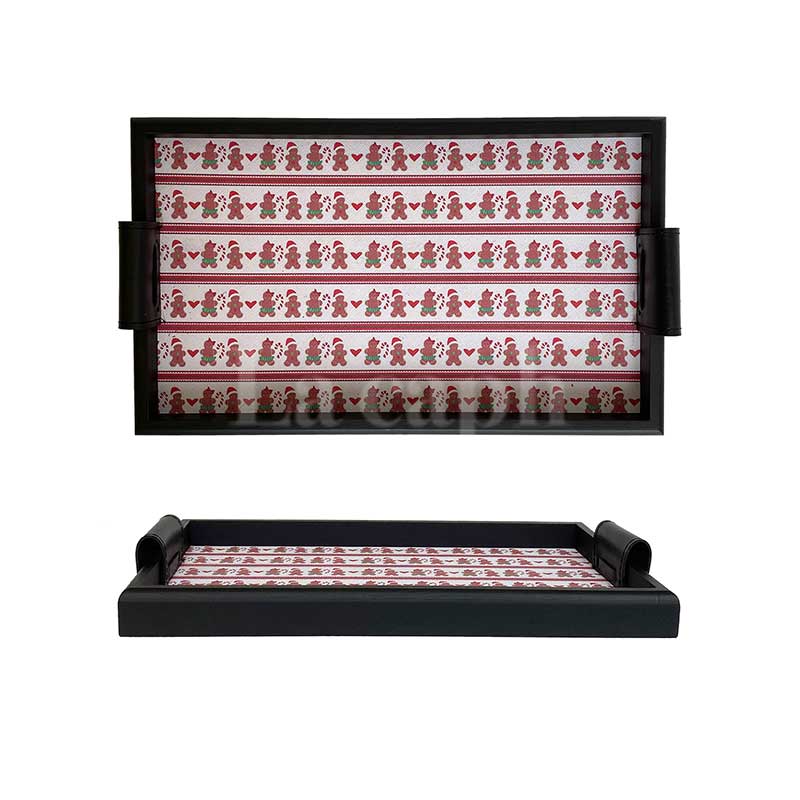winter pattern tray (4designs)