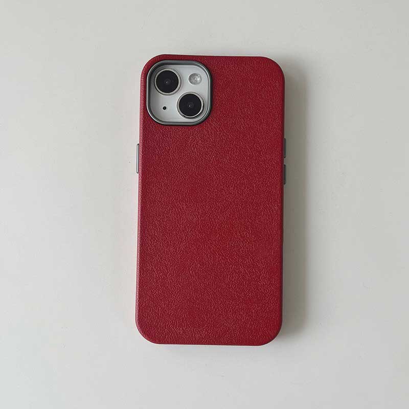 7color simple leather iPhone case