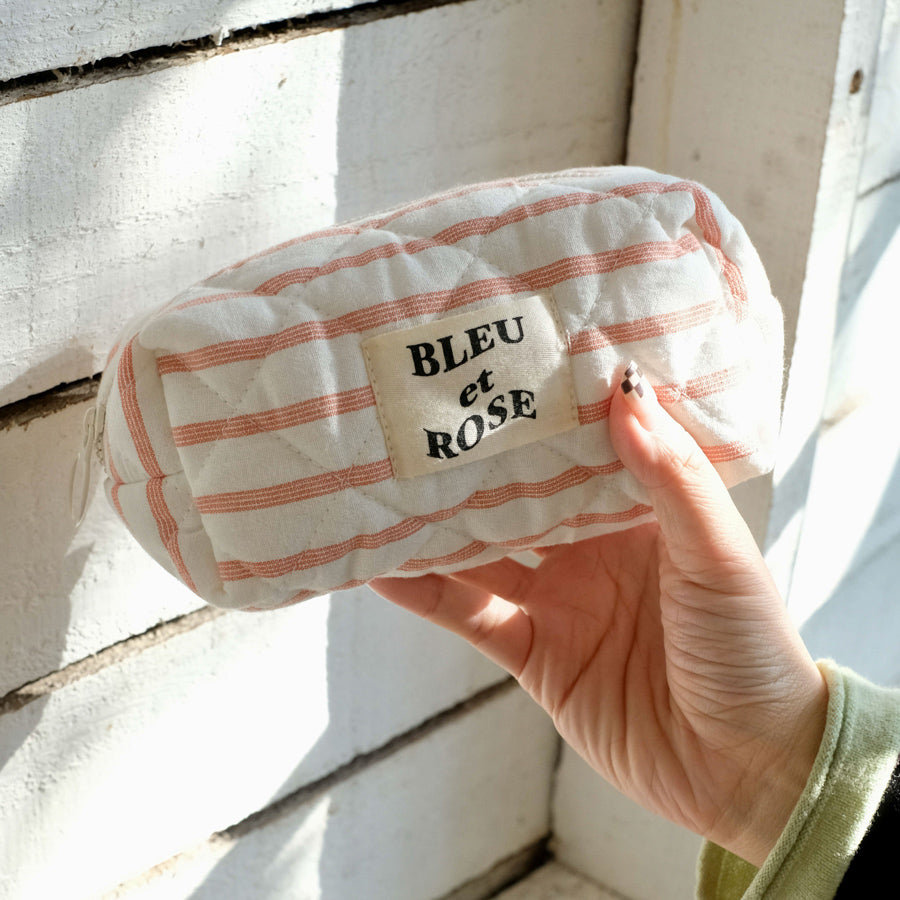 4color pastel border pouch