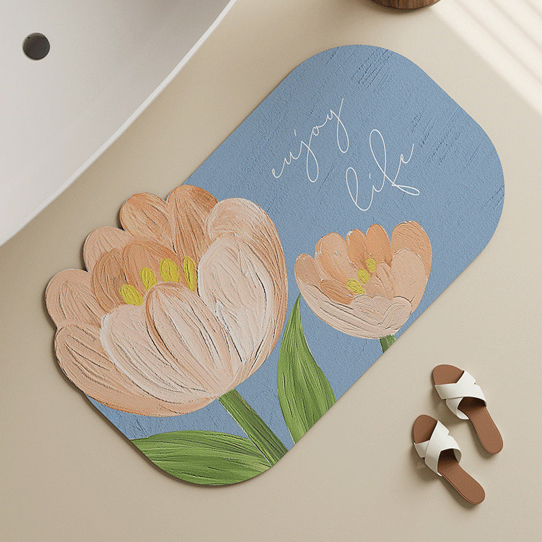 4design oil paint bath mat