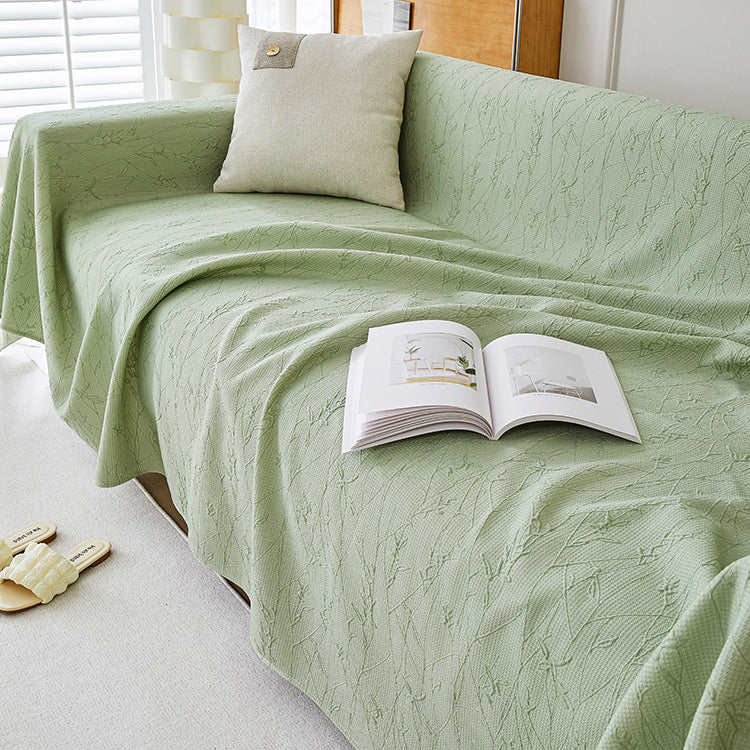 3color emboss flower sofa cover