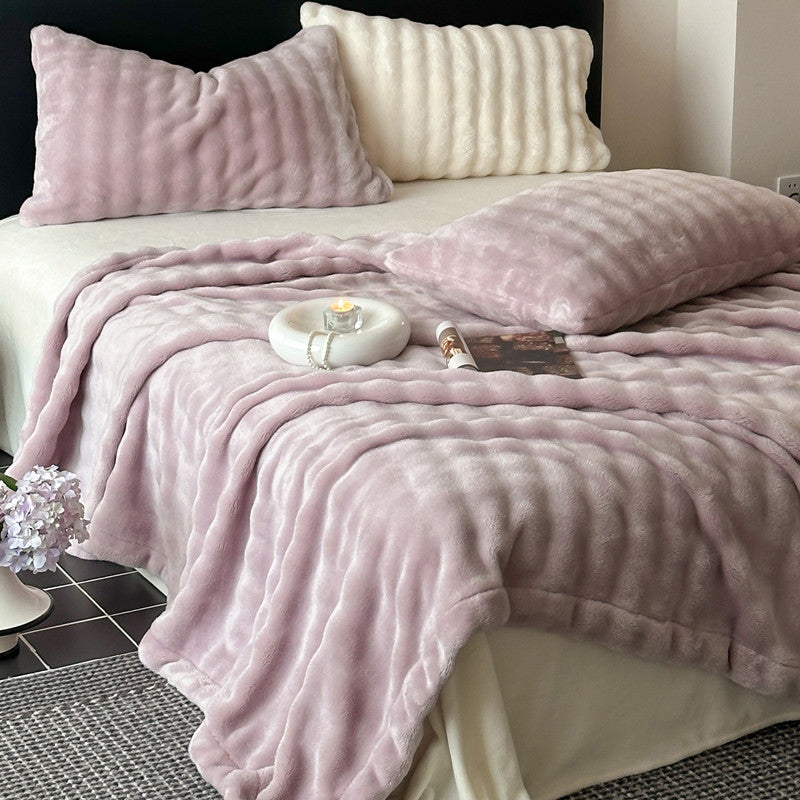 7color marshmallow fur blanket
