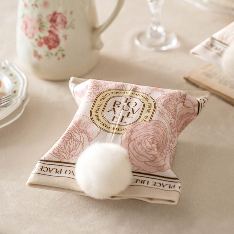 2design pink rose tissue case