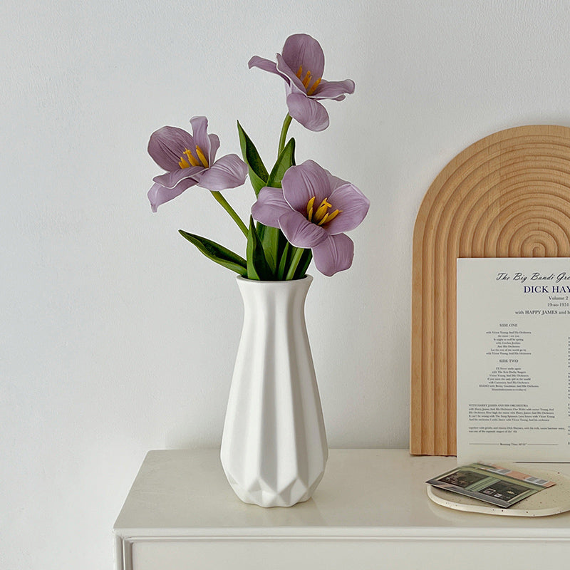 7color flower & retro thin vase