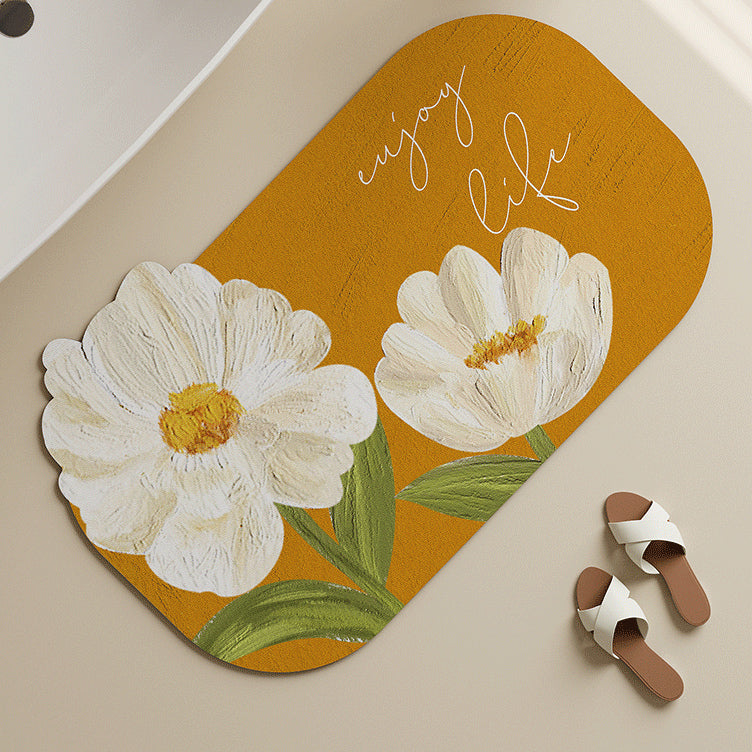 4design oil paint bath mat