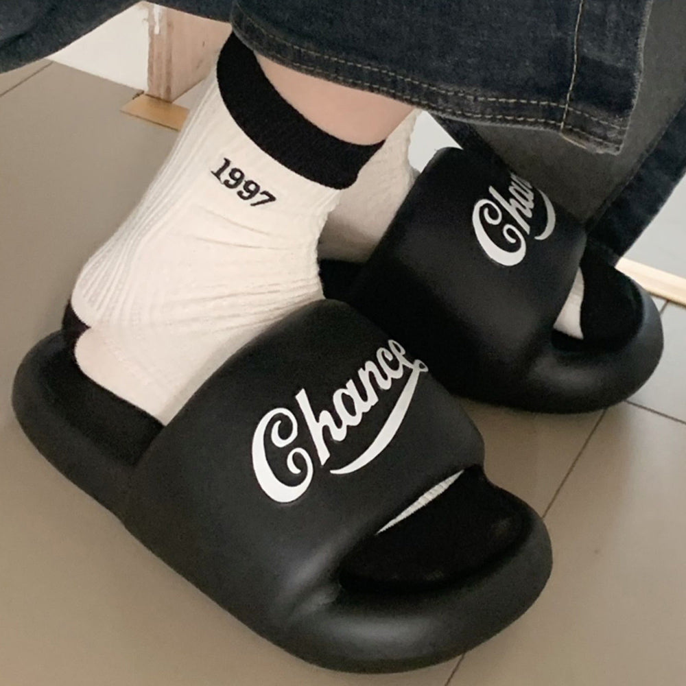 4color chance logo rubber room shoes