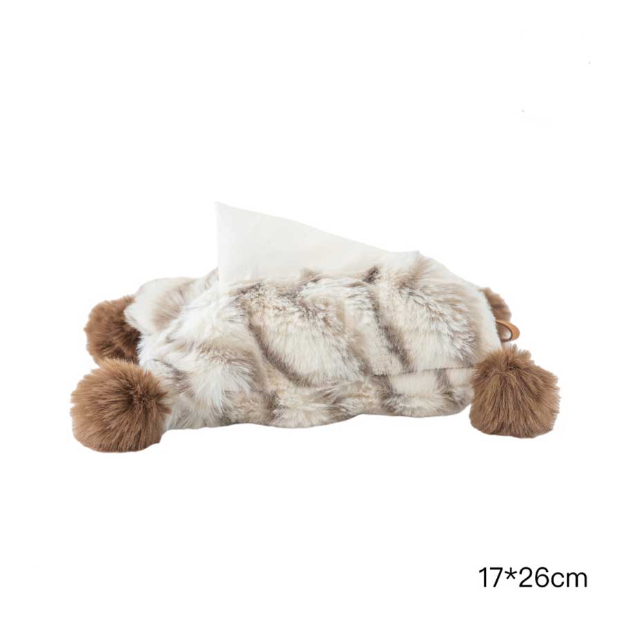 pom pom fur tissue cover