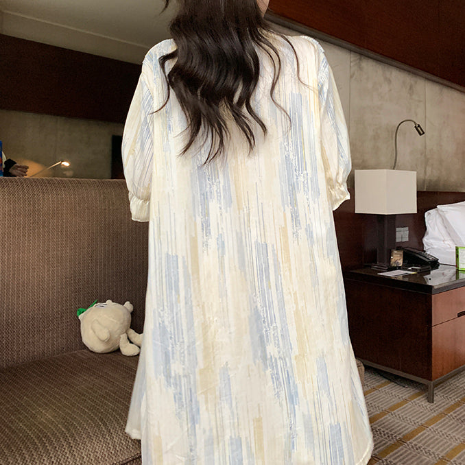 2type square neck frill roomwear