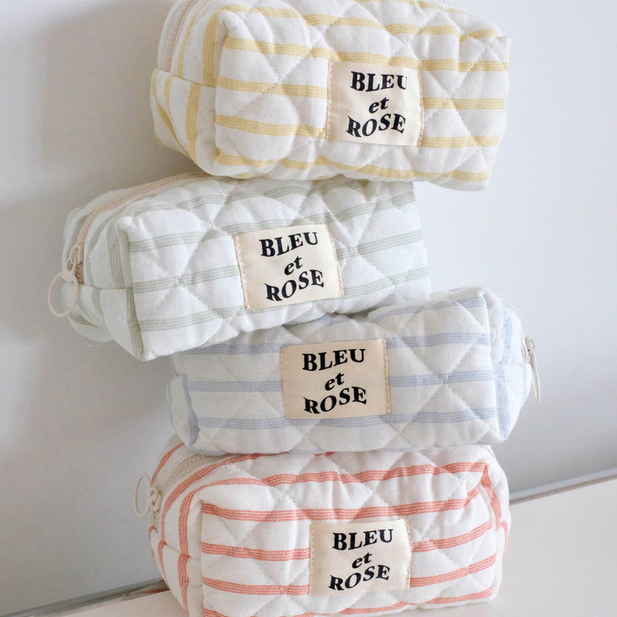 4color pastel border pouch