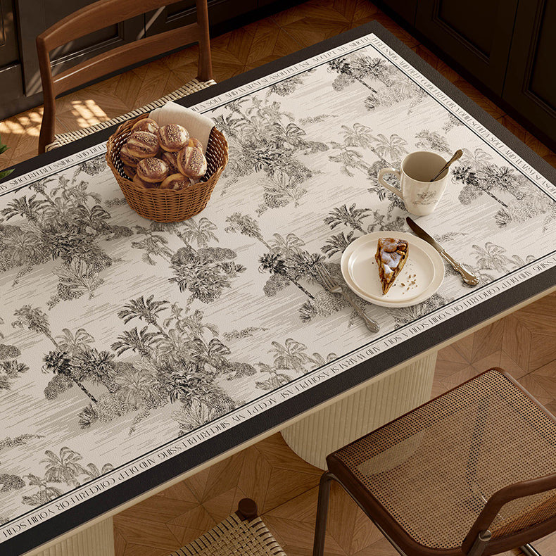 black glorious tree table mat