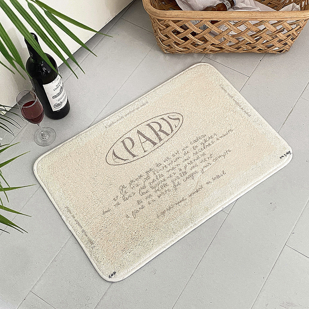 【即納】4design paris letter mini mat